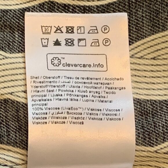 Kaffe KAcarlbie Skirt Womens Sz 42 Black Rope Print Knee Lenght 2 Pockets NWT - Picture 8 of 8